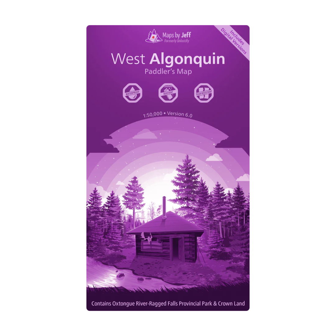 Jeff's West Algonquin Paddling Map