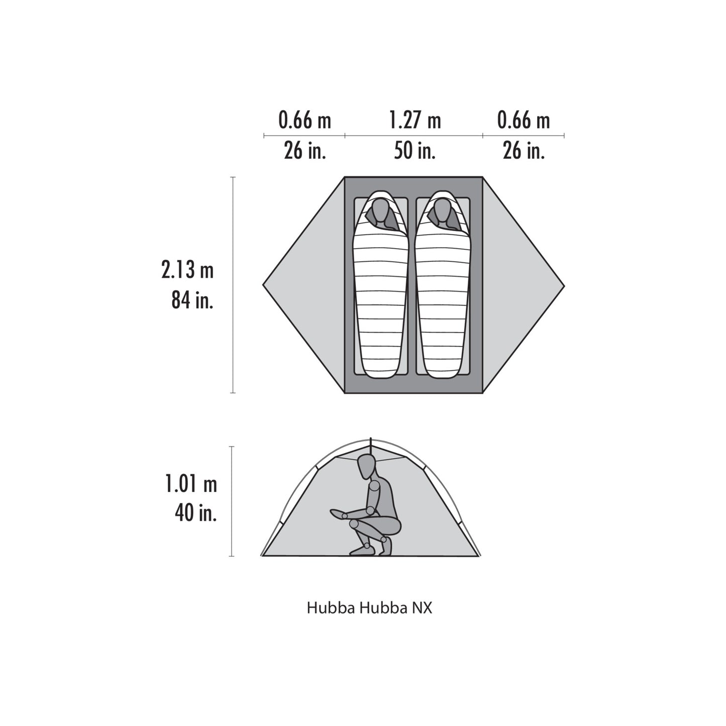 MSR Hubba Hubba 2 (3 Season) Tent - Past Season