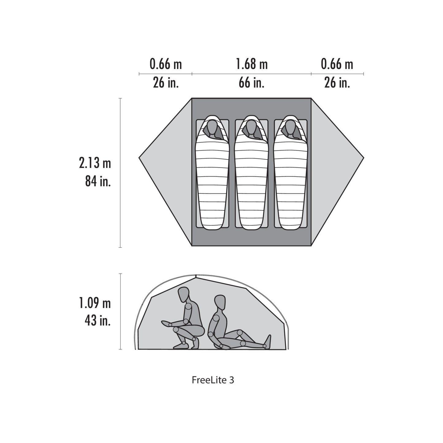 MSR FreeLite 3 (3 Season) Tent