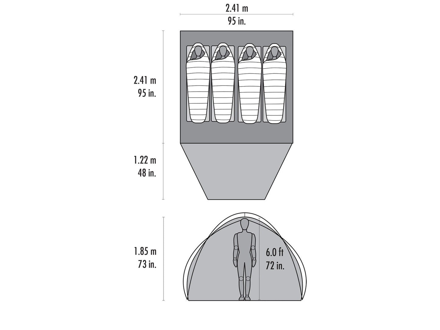 MSR Habitude 4 (3 Season) Tent