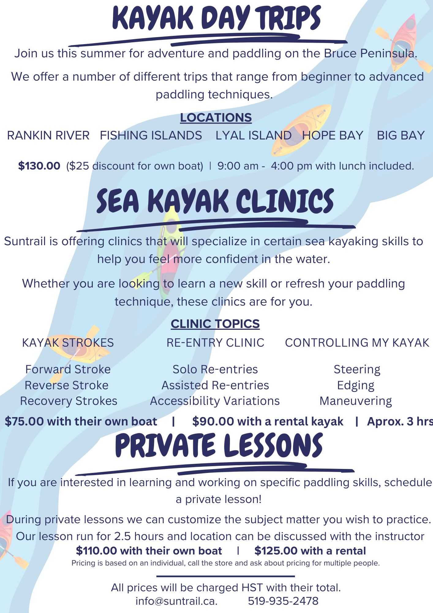 KAYAKING EVENTS