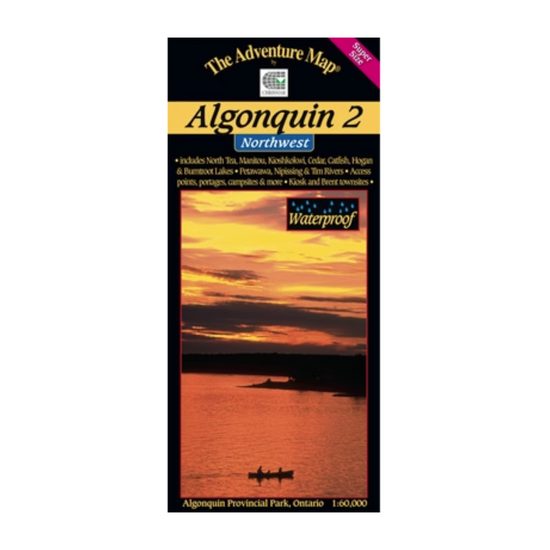 Load image into Gallery viewer, Algonquin 2 - Northwest - The Adventure Map
