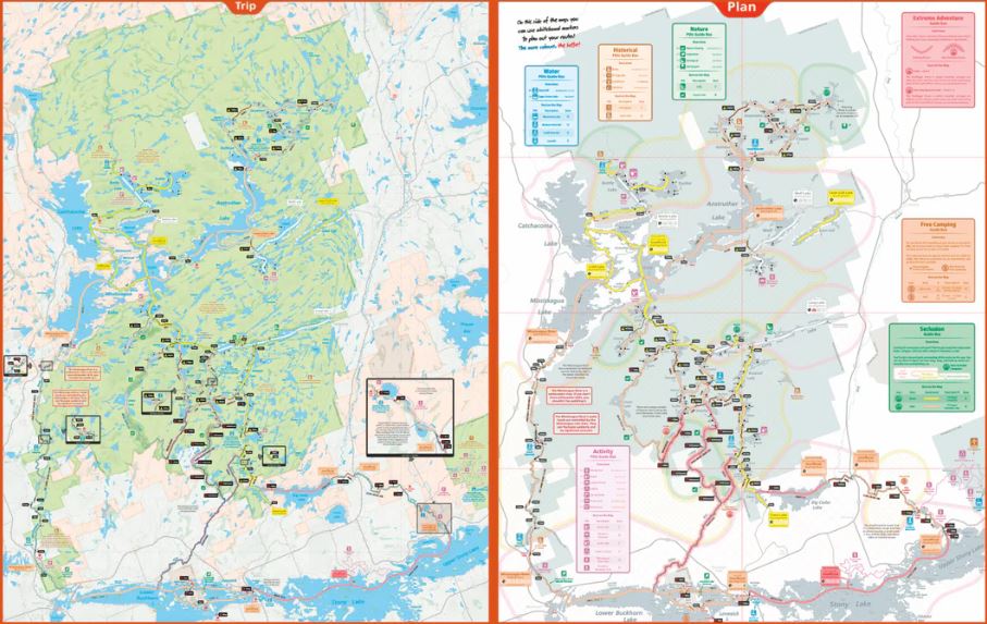 Load image into Gallery viewer, Jeff&amp;#39;s West French River Paddling Map

