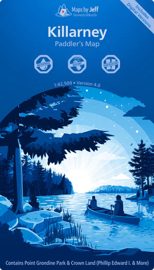 Jeff's Killarney Paddling Map