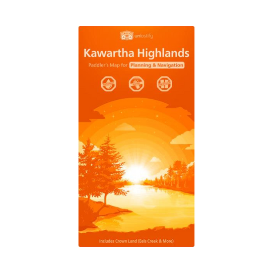 Jeff's Kawartha Highlands Paddling Map