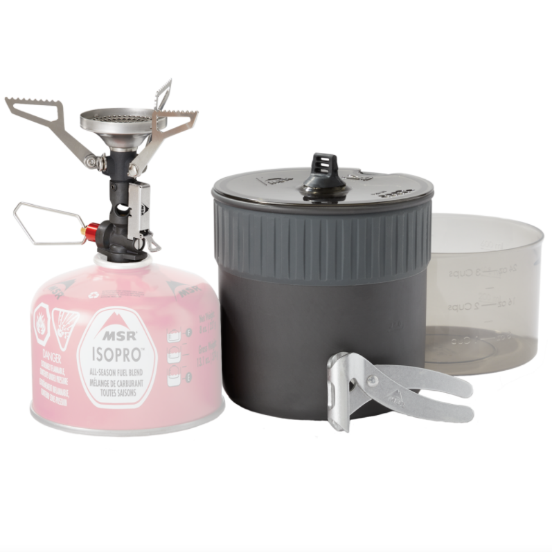 The PocketRocket® Deluxe Stove Kit pairs MSR’s premium, pressure-regulated canister stove with the compact Trail Mini™ Duo Cook Set, delivering a consistently fast, high-quality cooking & eating experience without weighing down your pack.